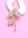 Factory direct sales, popular in foreign trade, high-end new brooches paired with mother water diamonds, luxurious and high-end European and American crystal pins, pearl coats, corsages, mom gifts details Picture